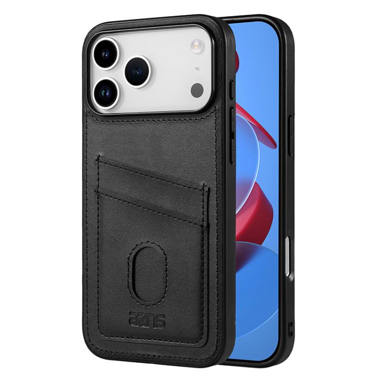For iPhone 17 Pro AZNS K1 Series Card Slot Business Phone Case(Black)