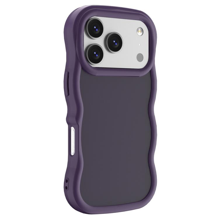 For iPhone 17 Pro Big Wave Skin Feel Phone Case(Purple)