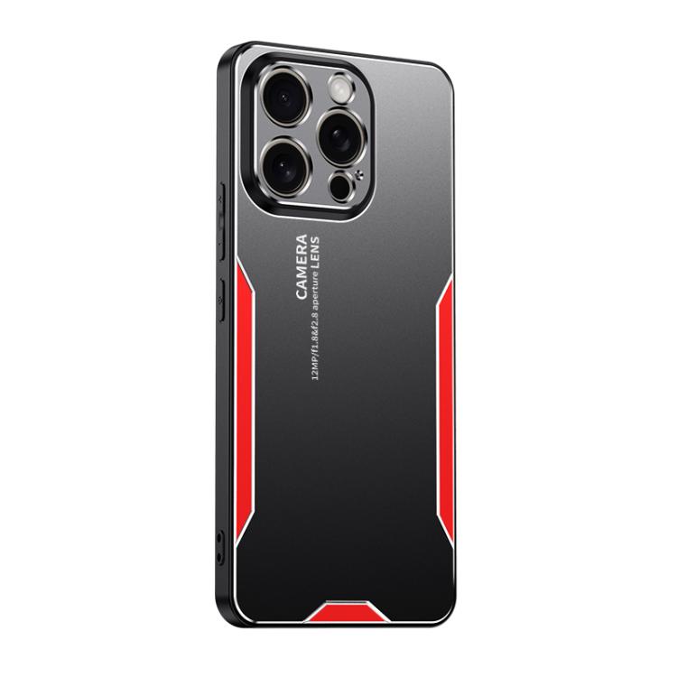 For iPhone 17 Pro Blade Series TPU Hybrid Metal Phone Case(Red)
