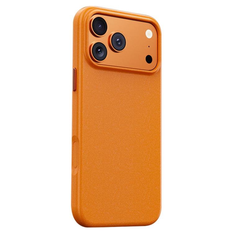 For iPhone 17 Pro Boundless Series Rock Sand Magnetic Phone Case(Orange)