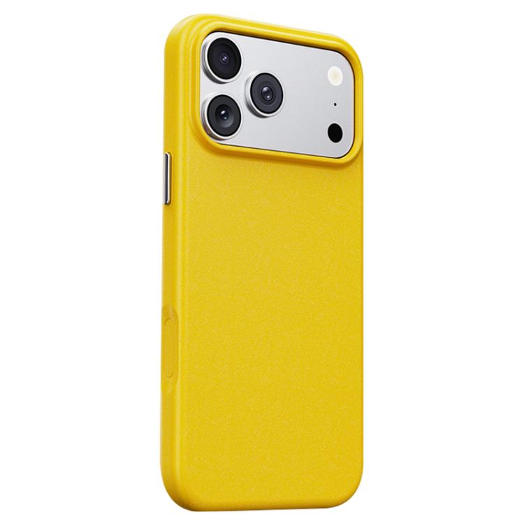 For iPhone 17 Pro Boundless Series Rock Sand Magnetic Phone Case(Yellow)