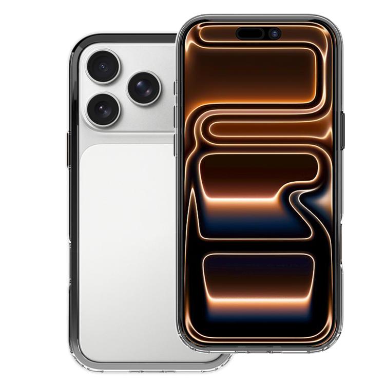 For iPhone 17 Pro Buffered TPU Hybrid PC Phone Frame with AI Camera Button(Black)