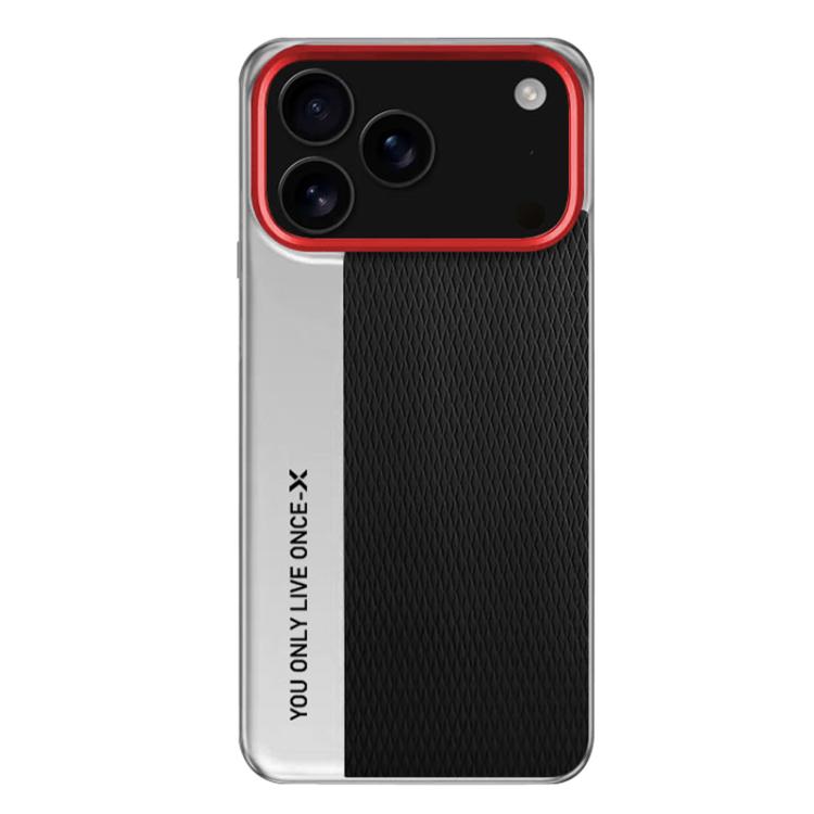 For iPhone 17 Pro Camera Design Diamond Texture Leather PC Phone Case(Black)