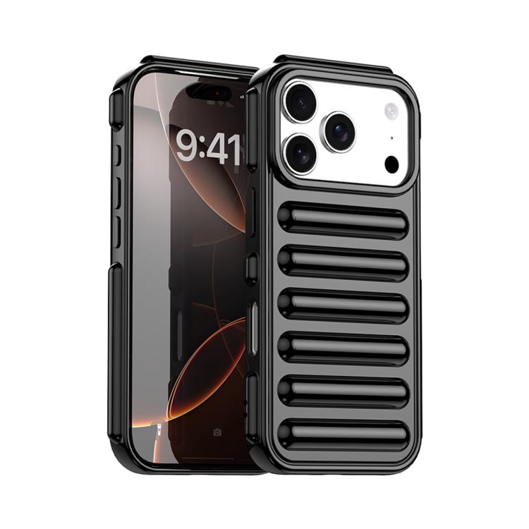 For iPhone 17 Pro Capsule Series Candy Color TPU Phone Case(Black)