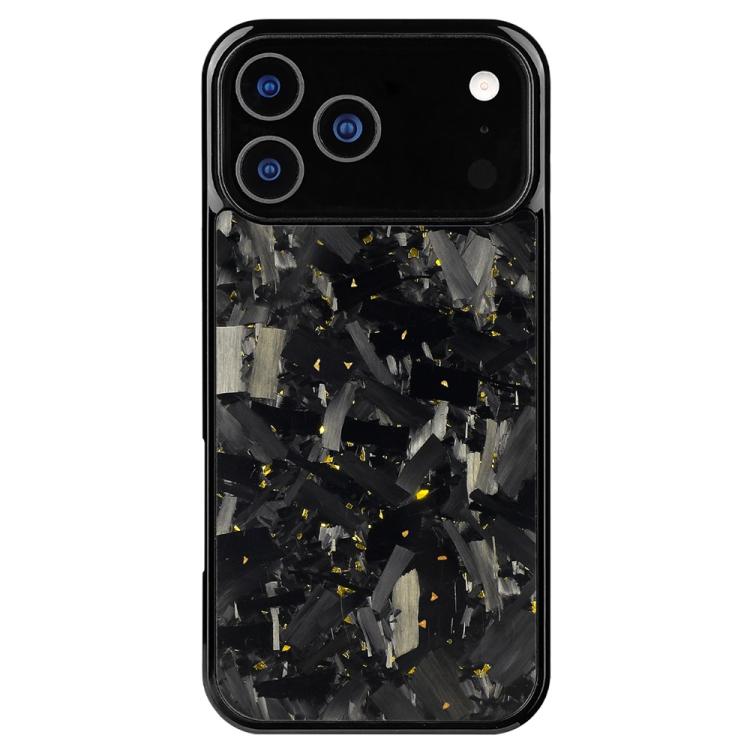 For iPhone 17 Pro Carbon Fibre PC + TPU Phone Case(Gold)