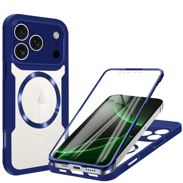 For iPhone 17 Pro CD Texture MagSafe Phone Case(Blue)