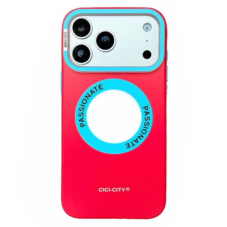For iPhone 17 Pro CICI-CITY CH-62 Dopamine Dual-Tone Matte Magnetic Phone Case(Red)