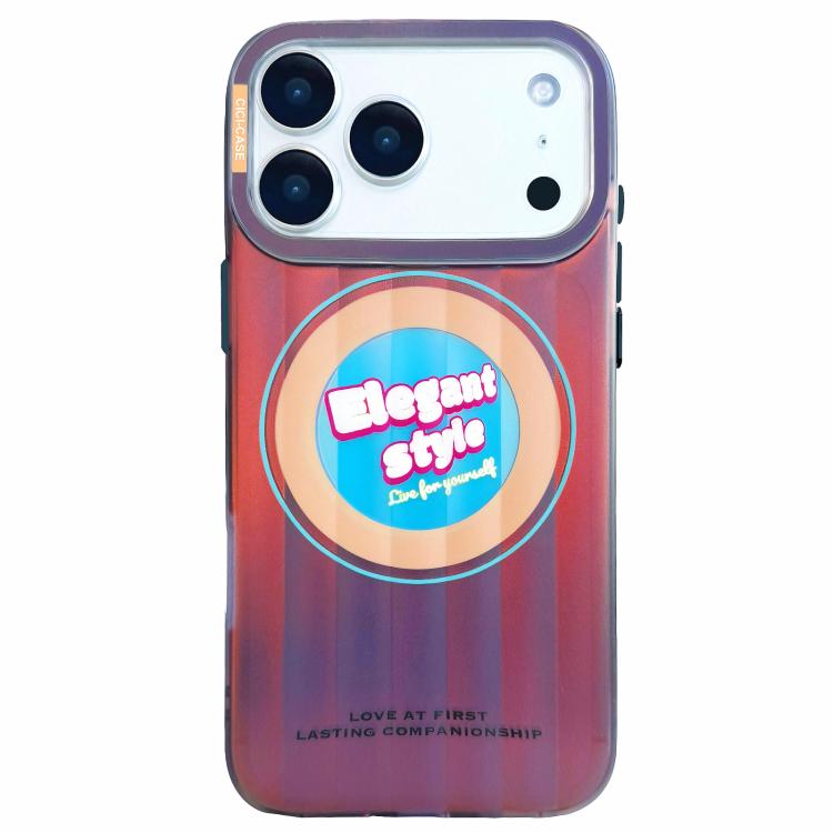 For iPhone 17 Pro CICI-CITY CH-66 Aurora Stripe Magnetic Phone Case(Maillard)