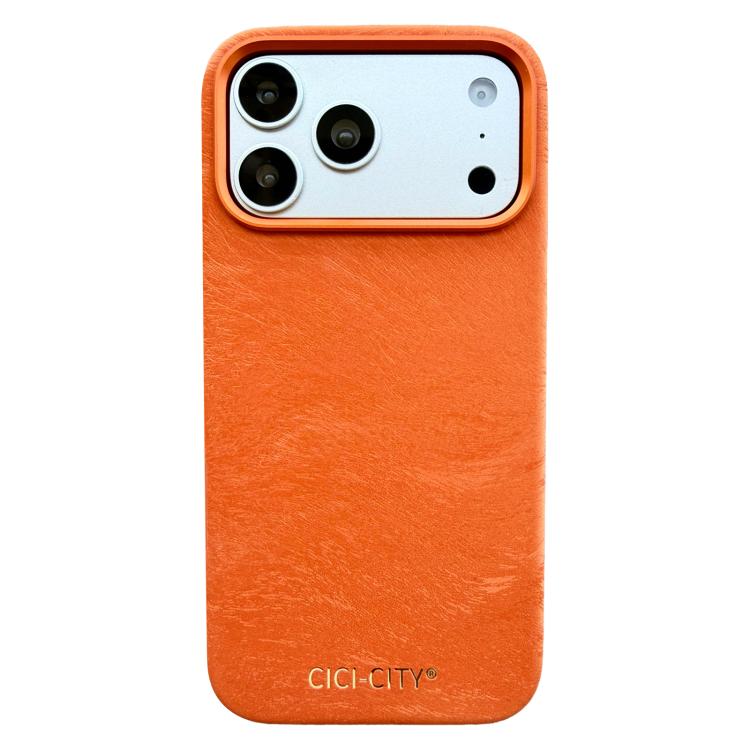 For iPhone 17 Pro CICI-CITY CH-67 Velvet Invisible Magnetic Solid Color Phone Case(Silver)