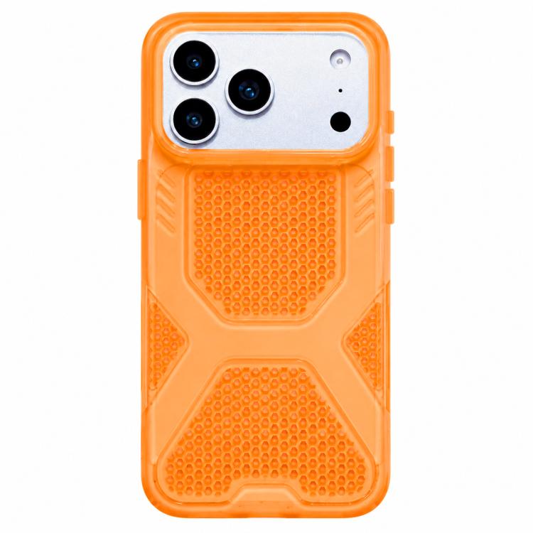 For iPhone 17 Pro Cool Jelly Heat Dissipation TPU Phone Case(Honey Orange)