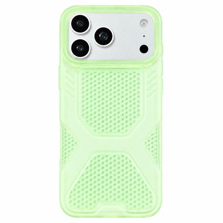 For iPhone 17 Pro Cool Jelly Heat Dissipation TPU Phone Case(Mint Green)