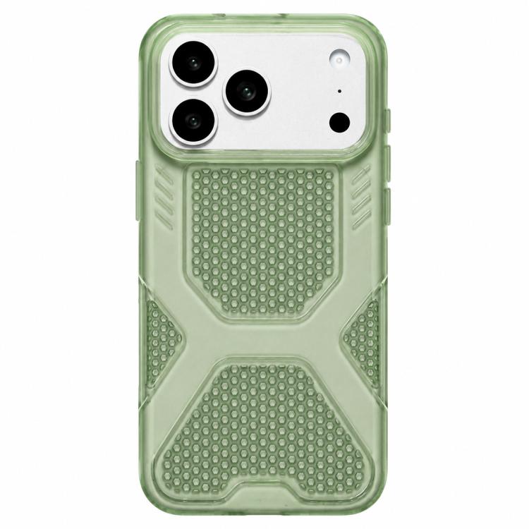 For iPhone 17 Pro Cool Jelly Heat Dissipation TPU Phone Case(Moss Green)