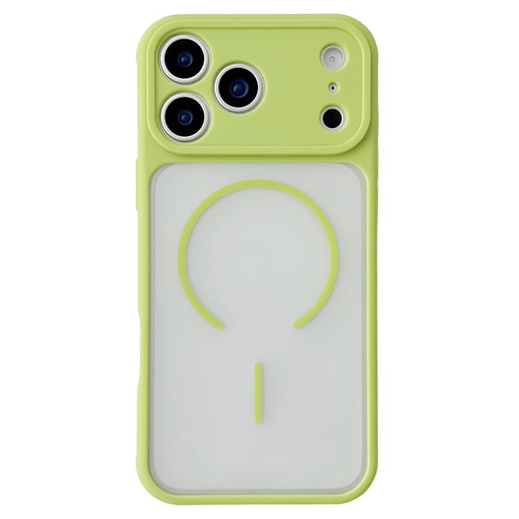 For iPhone 17 Pro Cooling Skin Feel Magnetic Phone Case(Fluorescent Green)