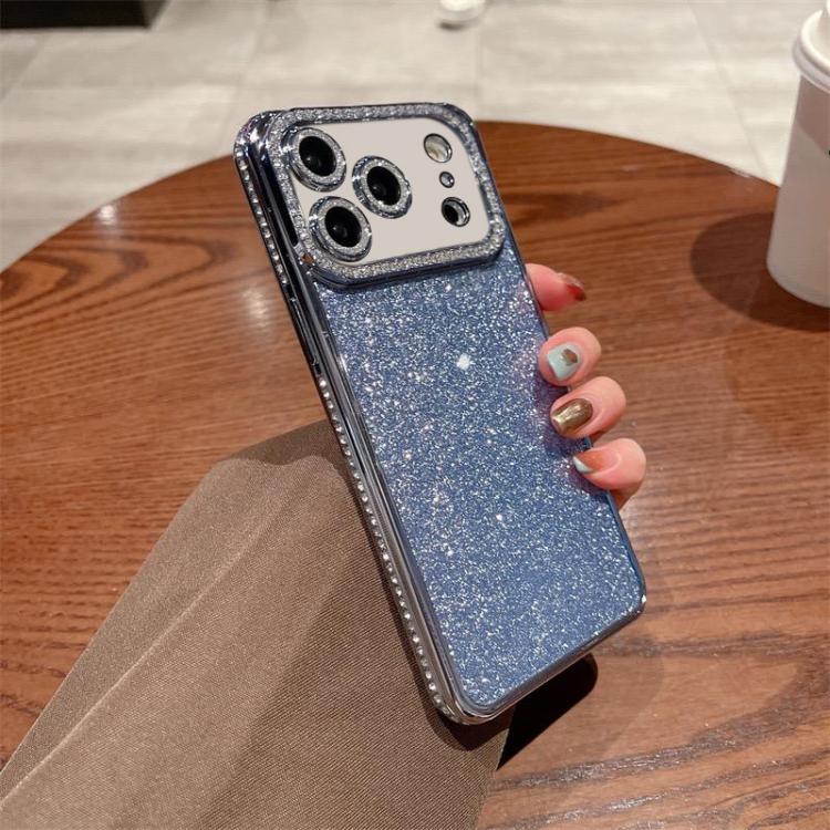 For iPhone 17 Pro Diamond Glitter TPU Phone Case(Blue)