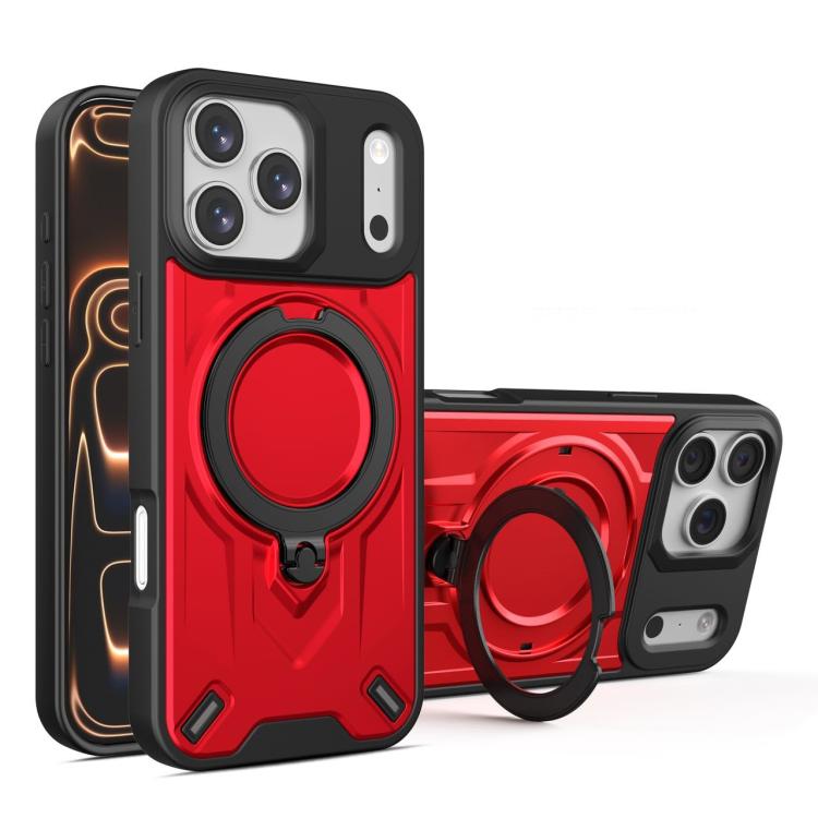 For iPhone 17 Pro Dijia Rotating Bracket Magnetic Phone Case(Red)
