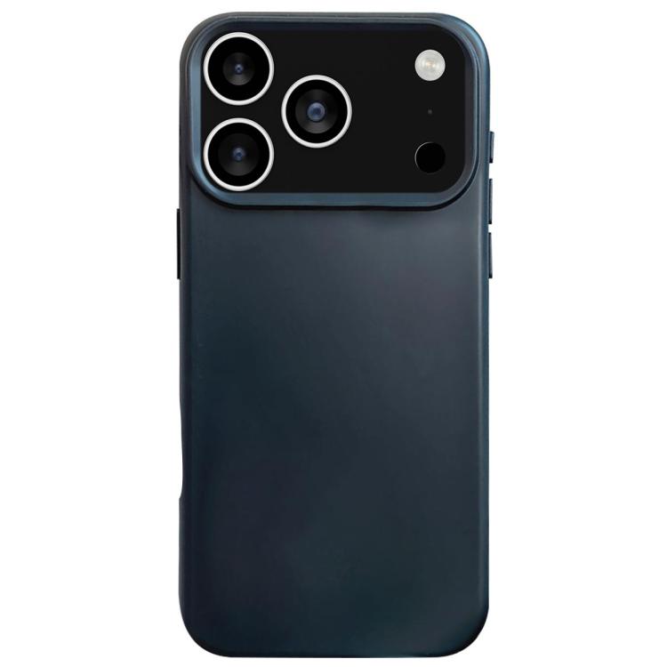 For iPhone 17 Pro Dopamine Simple Imitation Liquid Silicone Phone Case(Black)