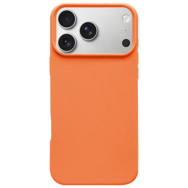 For iPhone 17 Pro Dopamine Simple Imitation Liquid Silicone Phone Case(Orange)