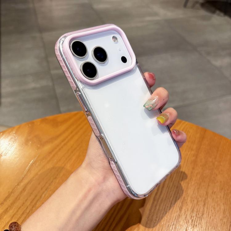 For iPhone 17 Pro Dual-Color PC Hybrid TPU Phone Case(Pink)