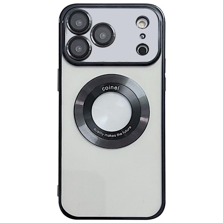 For iPhone 17 Pro Electroplating Magsafe TPU Phone Case(Black)