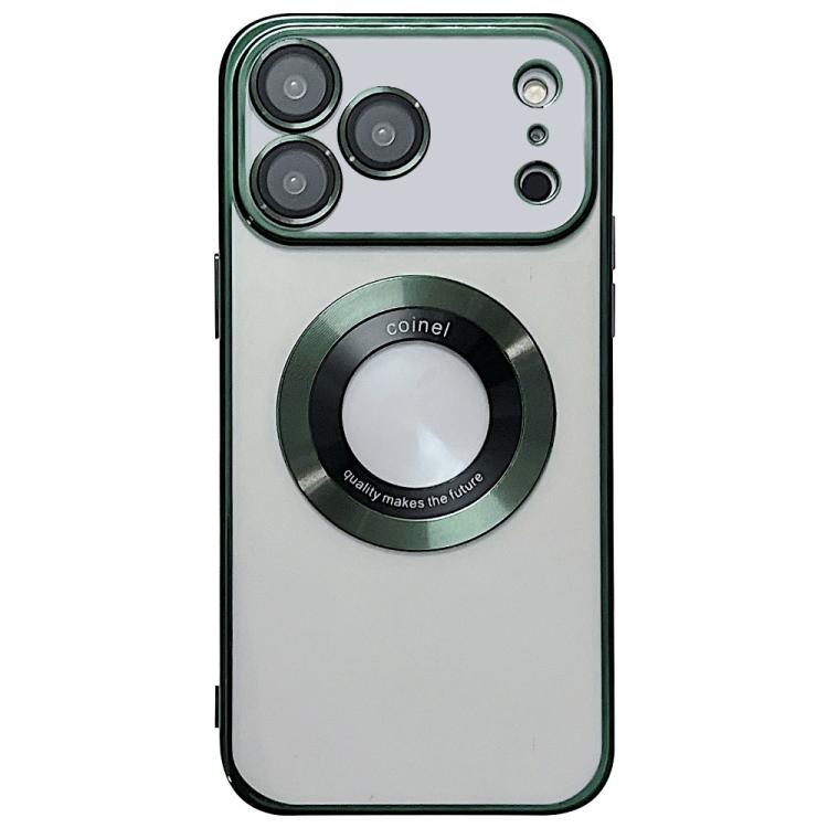For iPhone 17 Pro Electroplating Magsafe TPU Phone Case(Green)