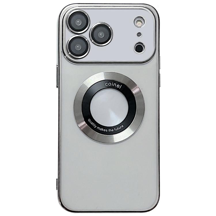 For iPhone 17 Pro Electroplating Magsafe TPU Phone Case(Silver)