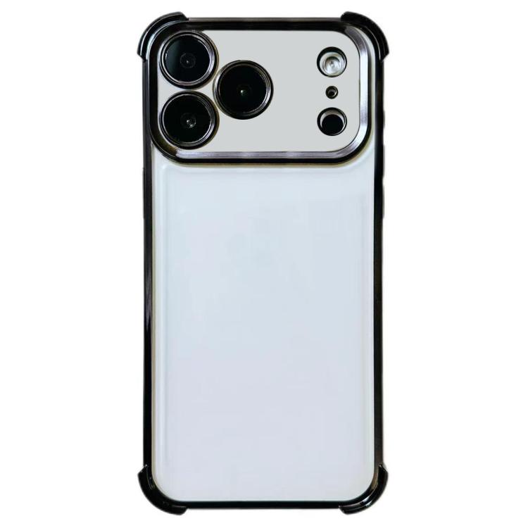 For iPhone 17 Pro Electrpolated Space Four-corner Shockproof TPU Phone Case(Black)