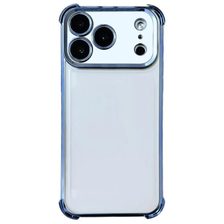 For iPhone 17 Pro Electrpolated Space Four-corner Shockproof TPU Phone Case(Blue)