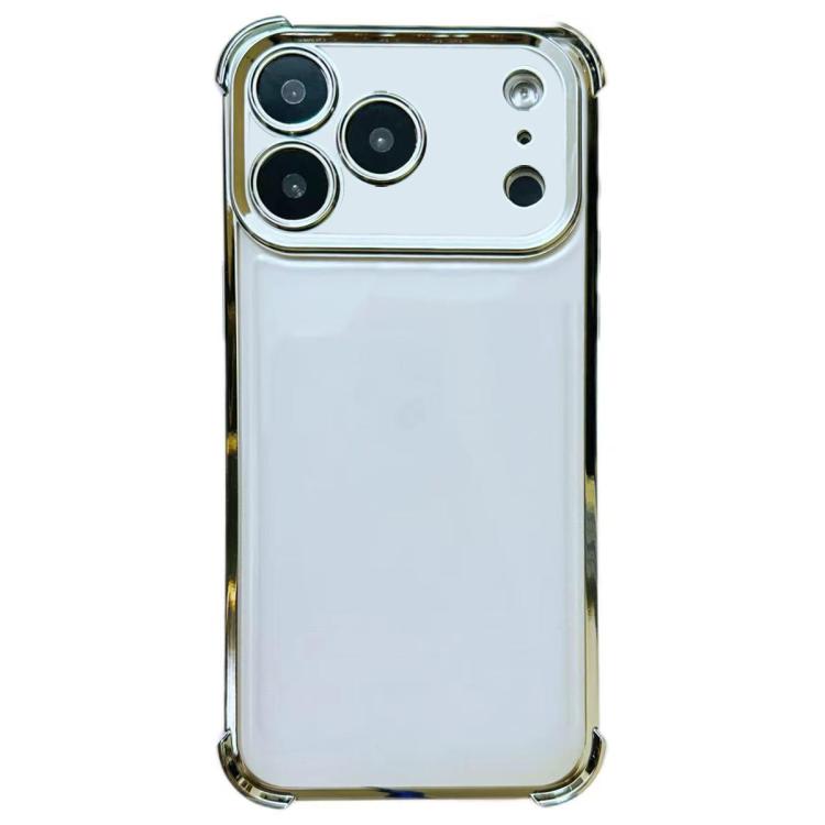 For iPhone 17 Pro Electrpolated Space Four-corner Shockproof TPU Phone Case(Silver)