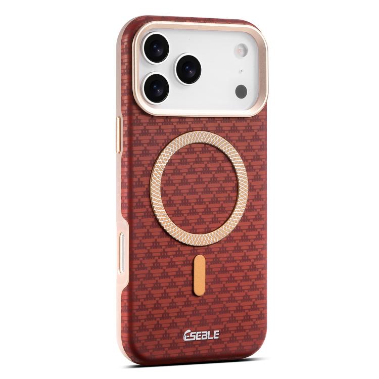 For iPhone 17 Pro ESEBLE L3 Triangular Shield Metal Lens Magnetic Phone Case(Red)