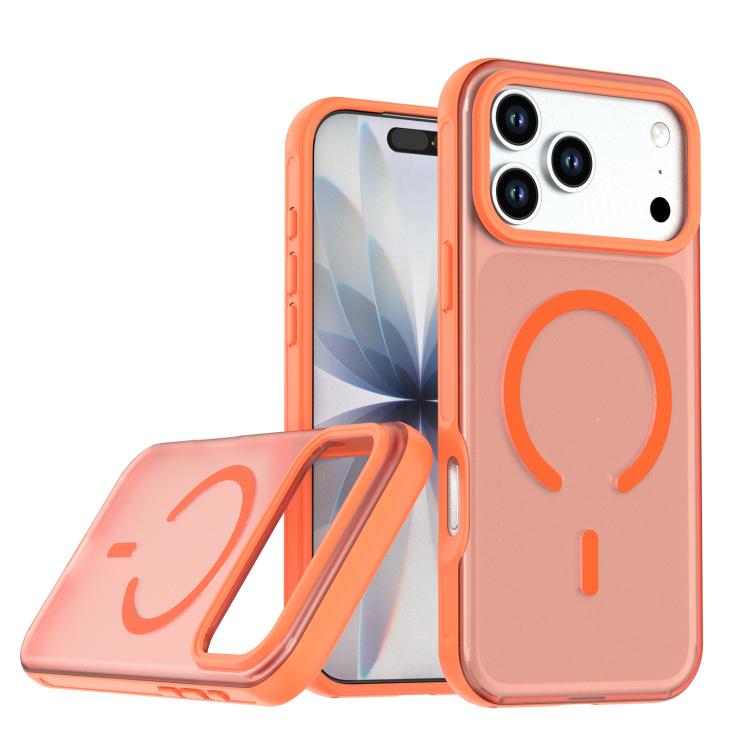 For iPhone 17 Pro Explorer Series Magnetic PC Phone Case(Orange)