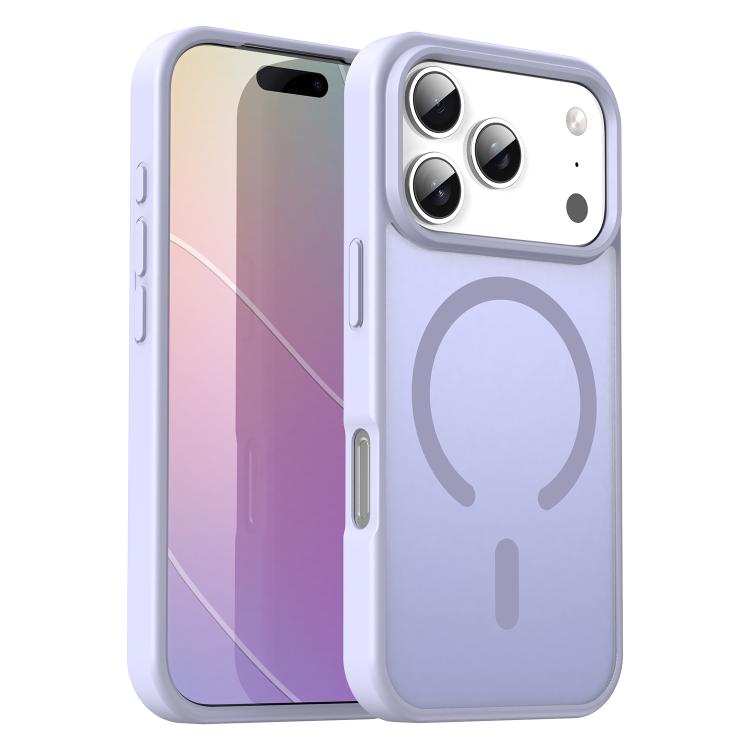 For iPhone 17 Pro Fanying Series PC Hybrid TPU Translucent Frosted MagSafe Phone Case(Lavender)