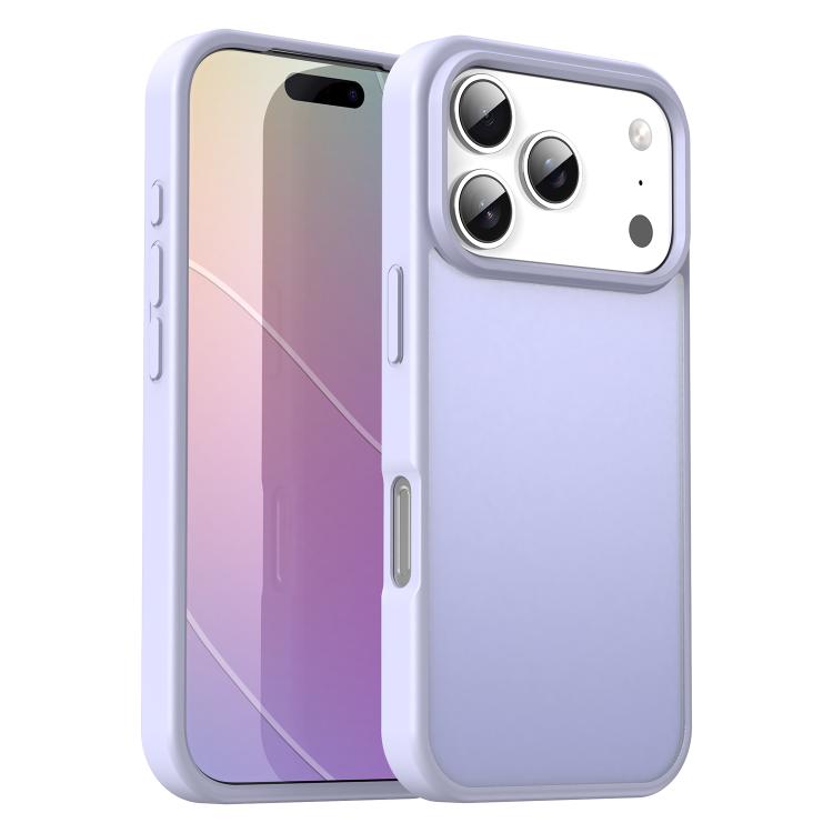 For iPhone 17 Pro Fanying Series PC Hybrid TPU Translucent Frosted Phone Case(Lavender)