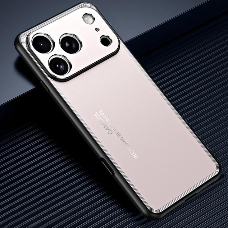 For iPhone 17 Pro Frosted Metal Phone Case(Gold)