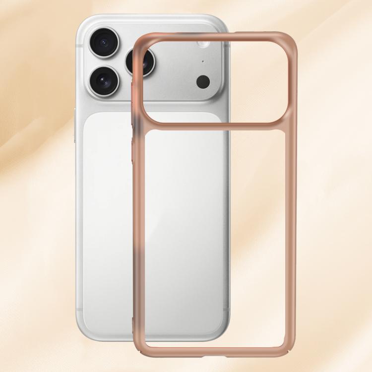 For iPhone 17 Pro Frosted Slim Heat Dissipation Frame Shockproof PC Phone Case(Orange)
