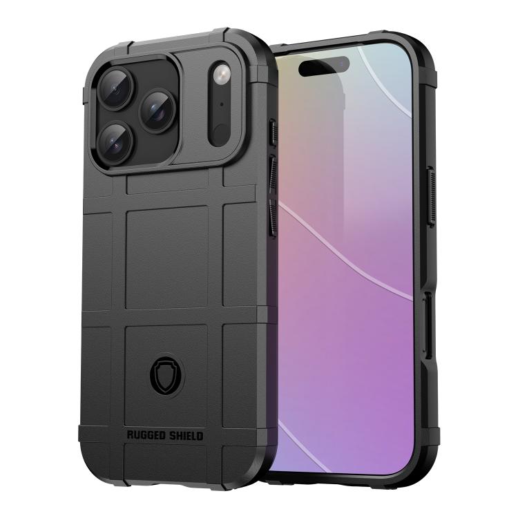 For iPhone 17 Pro Full Coverage Shockproof TPU Phone Case(Black)