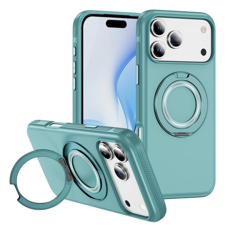 For iPhone 17 Pro Gear Holder C MagSafe Phone Case(Light Blue)