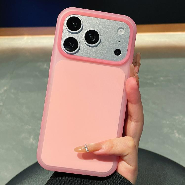 For iPhone 17 Pro Ice Cream Skin Feel Liquid Silicone Phone Case(Berry Pink)