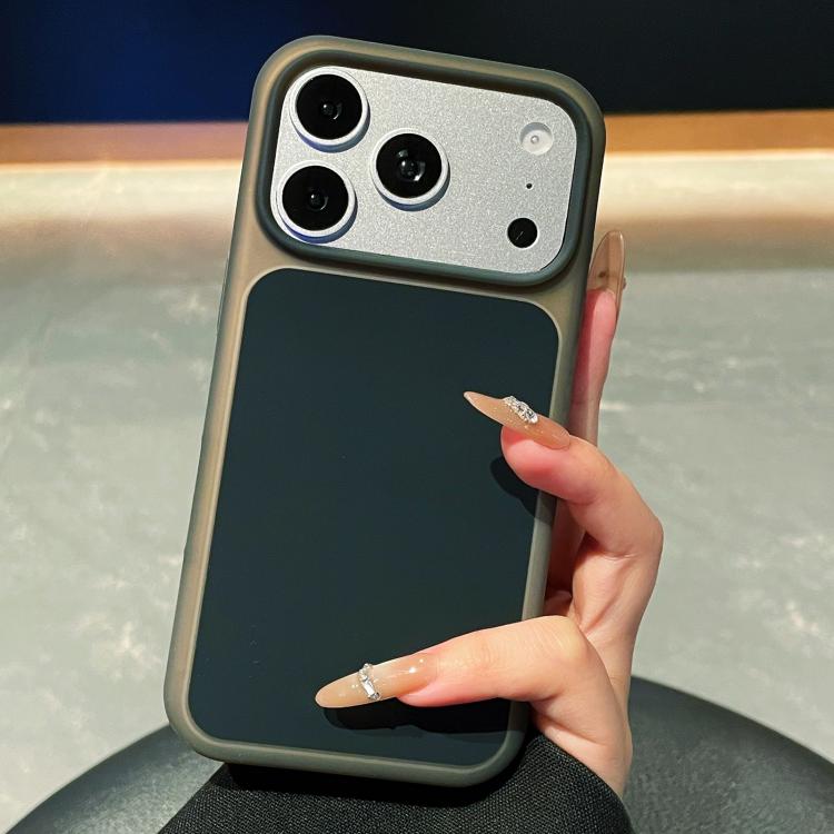 For iPhone 17 Pro Ice Cream Skin Feel Liquid Silicone Phone Case(Black)