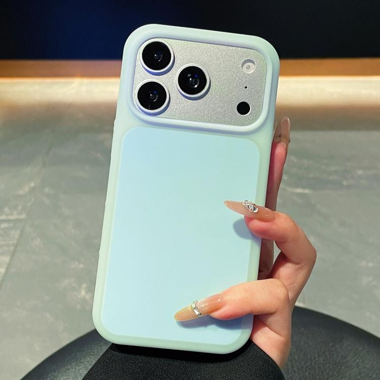 For iPhone 17 Pro Ice Cream Skin Feel Liquid Silicone Phone Case(Sky Blue)