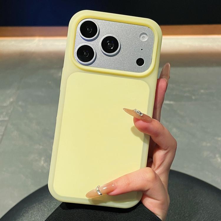 For iPhone 17 Pro Ice Cream Skin Feel Liquid Silicone Phone Case(Yellow)