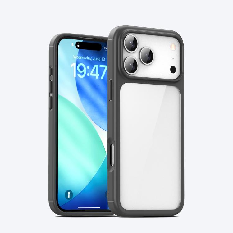For iPhone 17 Pro iPAKY YJ Series Transparent PC+TPU Phone Case(Grey)