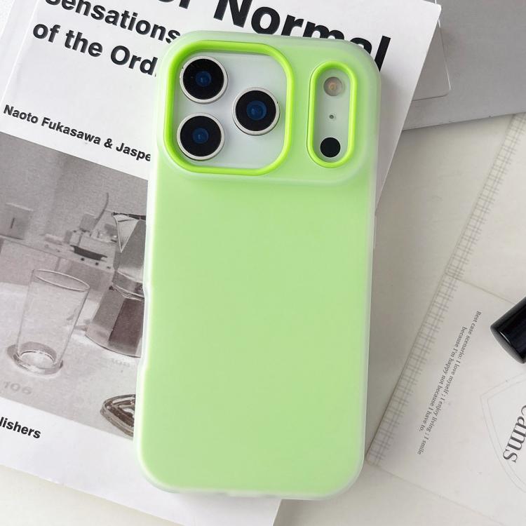 For iPhone 17 Pro Jelly Color Matte Feel PC Hybrid TPU Phone Case(Green)