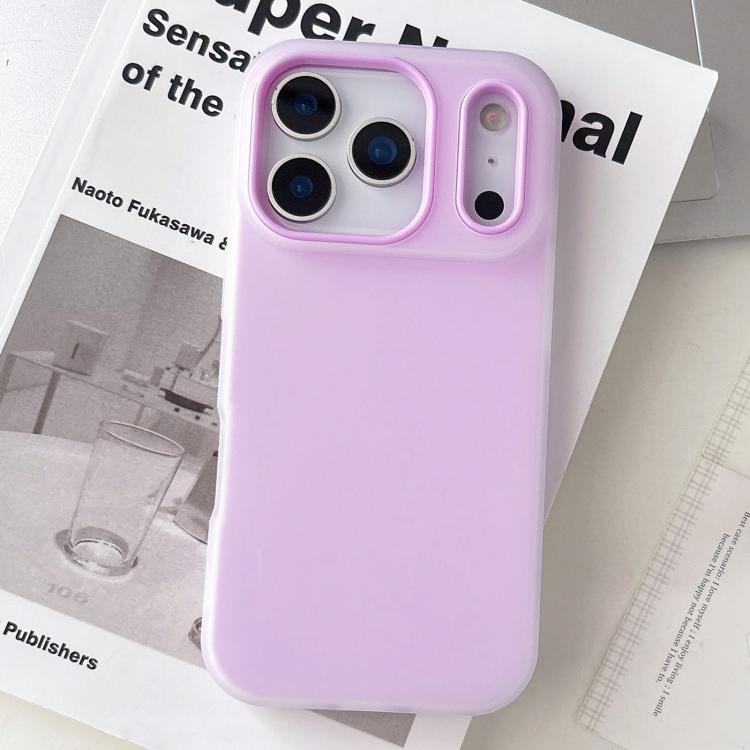 For iPhone 17 Pro Jelly Color Matte Feel PC Hybrid TPU Phone Case(Purple)