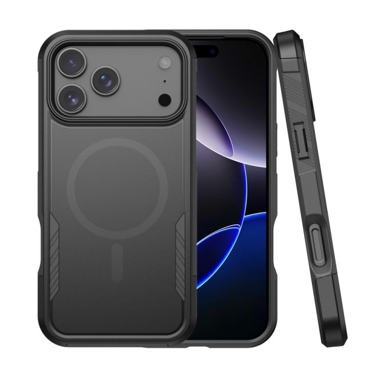 For iPhone 17 Pro Kalebol 2 in 1 Matte MagSafe Shockproof Phone Case