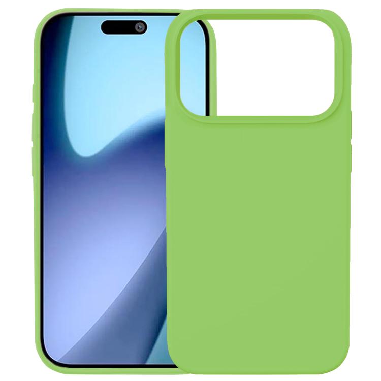 For iPhone 17 Pro Kalebol Solid Color Simple All-inclusive Liquid Silicone Phone Case(Green)