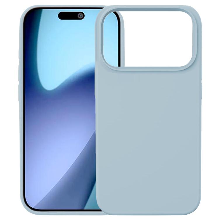 For iPhone 17 Pro Kalebol Solid Color Simple All-inclusive Liquid Silicone Phone Case(Light Blue)