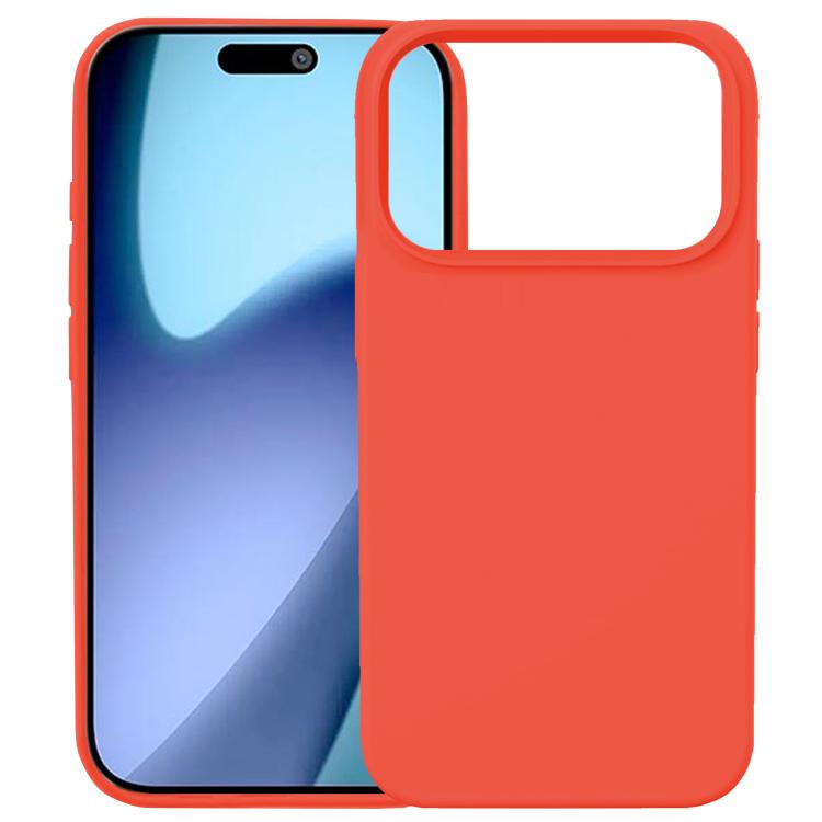 For iPhone 17 Pro Kalebol Solid Color Simple All-inclusive Liquid Silicone Phone Case(Orange)