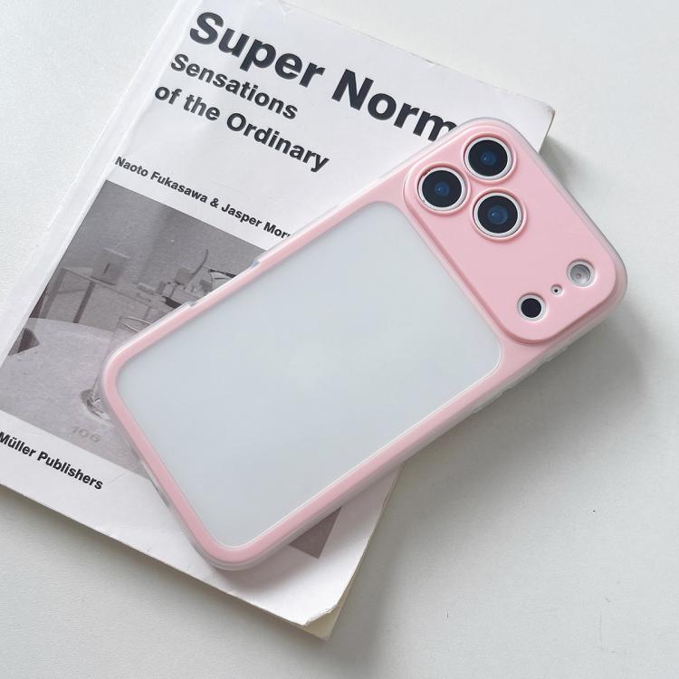 For iPhone 17 Pro Large Window Precision Hole Skin Feel TPU Hybrid PC Phone Case(Pink)