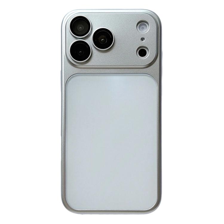 For iPhone 17 Pro Laser Colorful PC + TPU Shockproof Phone Case(White)