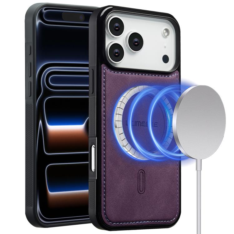 For iPhone 17 Pro LC.IMEEKE L6 Series MagSafe Magnetic Phone Case(Purple)